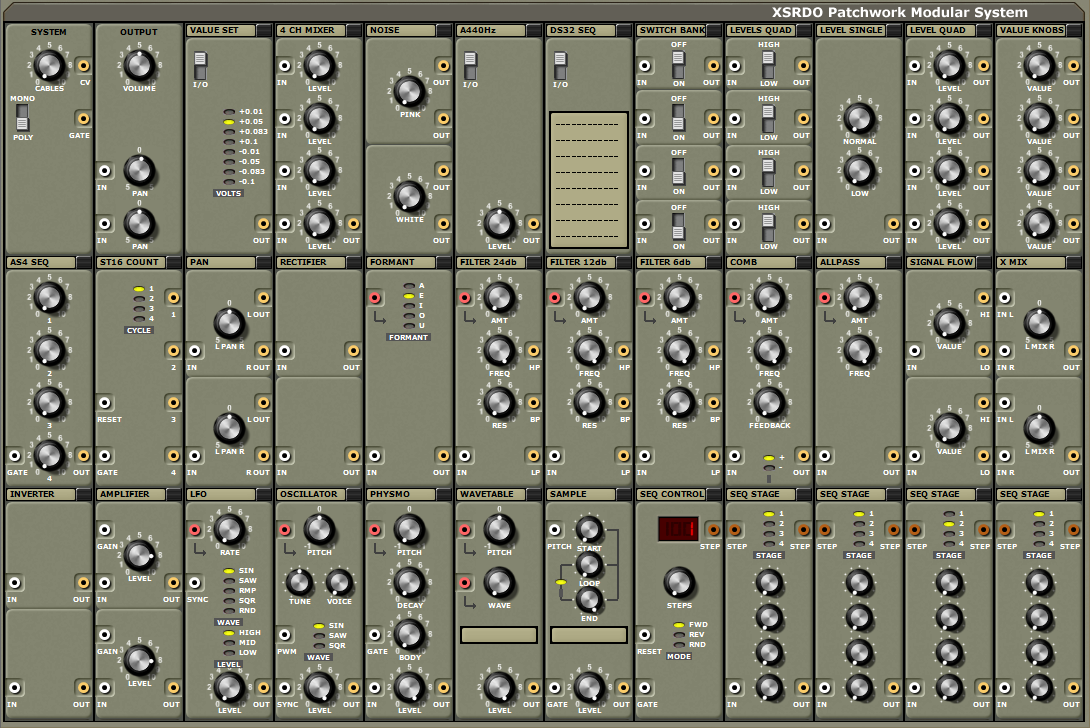 XSRDO Patchwork Modular